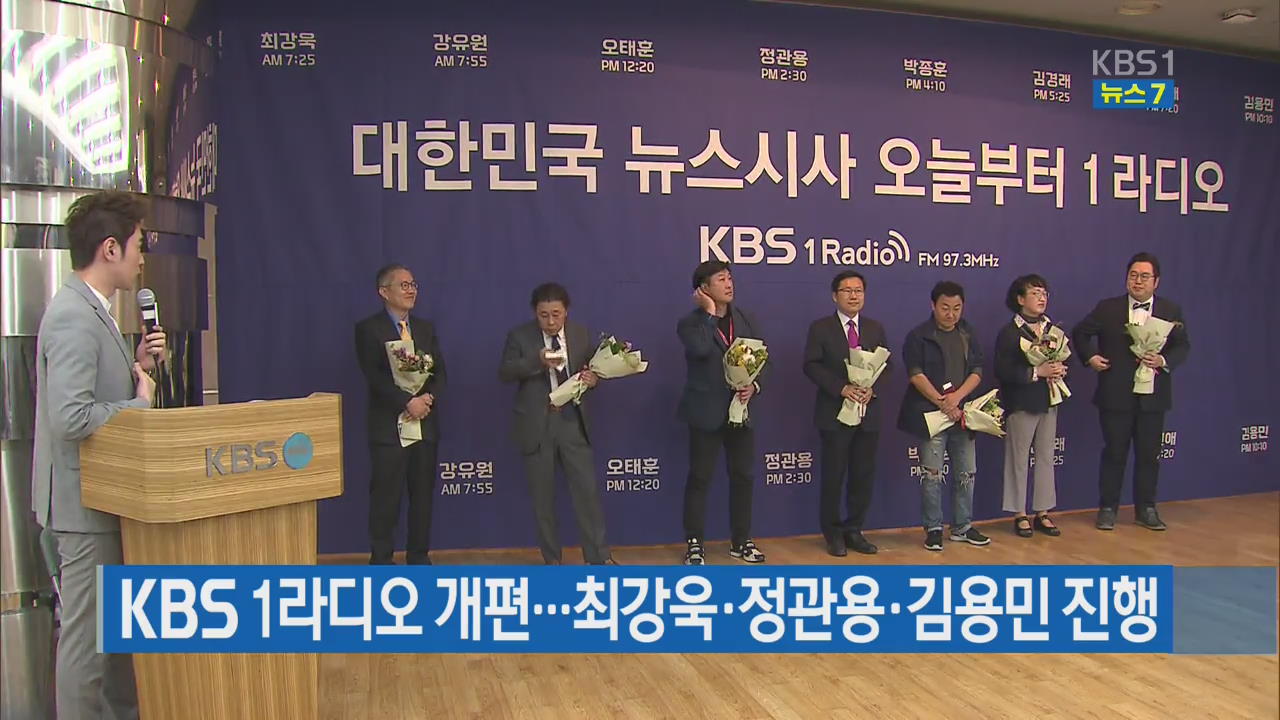 KBS 1라디오 개편…최강욱·정관용·김용민 진행