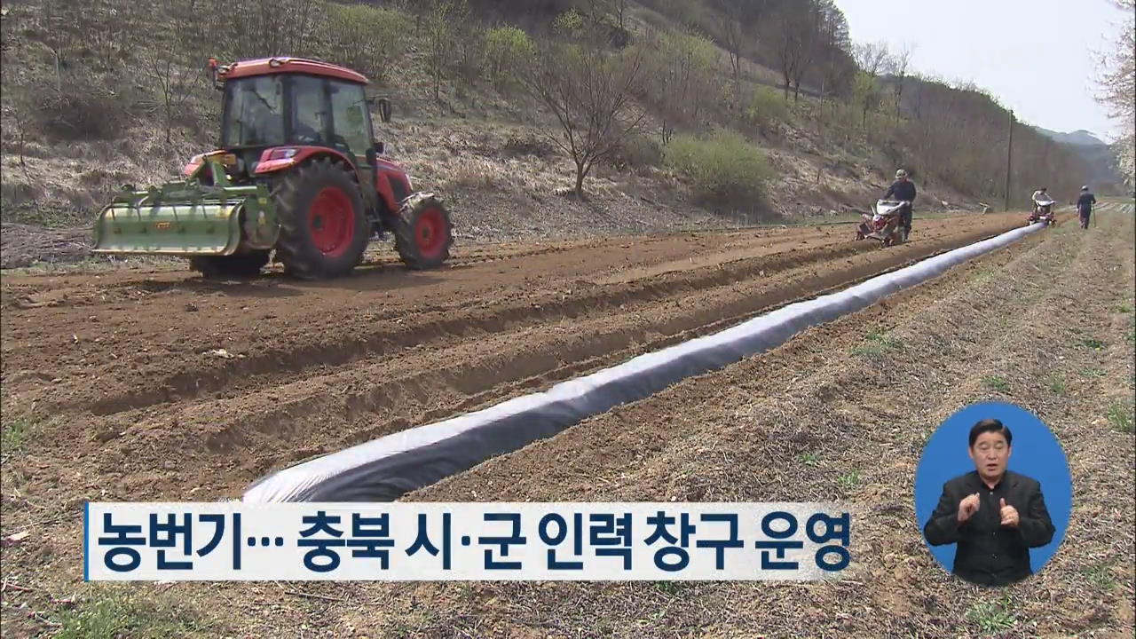 농번기…충북 시·군 인력 창구 운영