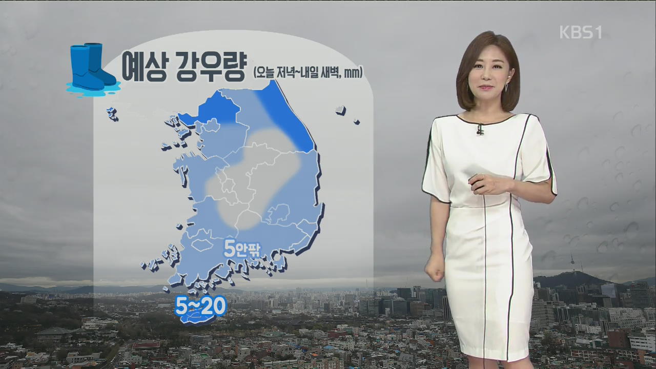 [날씨] 전국 흐려져 밤사이 비…서울 한낮 29도