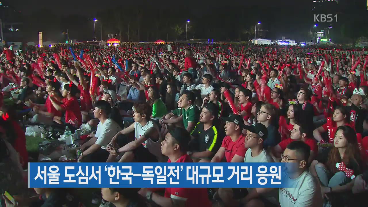서울 도심서 ‘한국-독일전’ 대규모 거리 응원