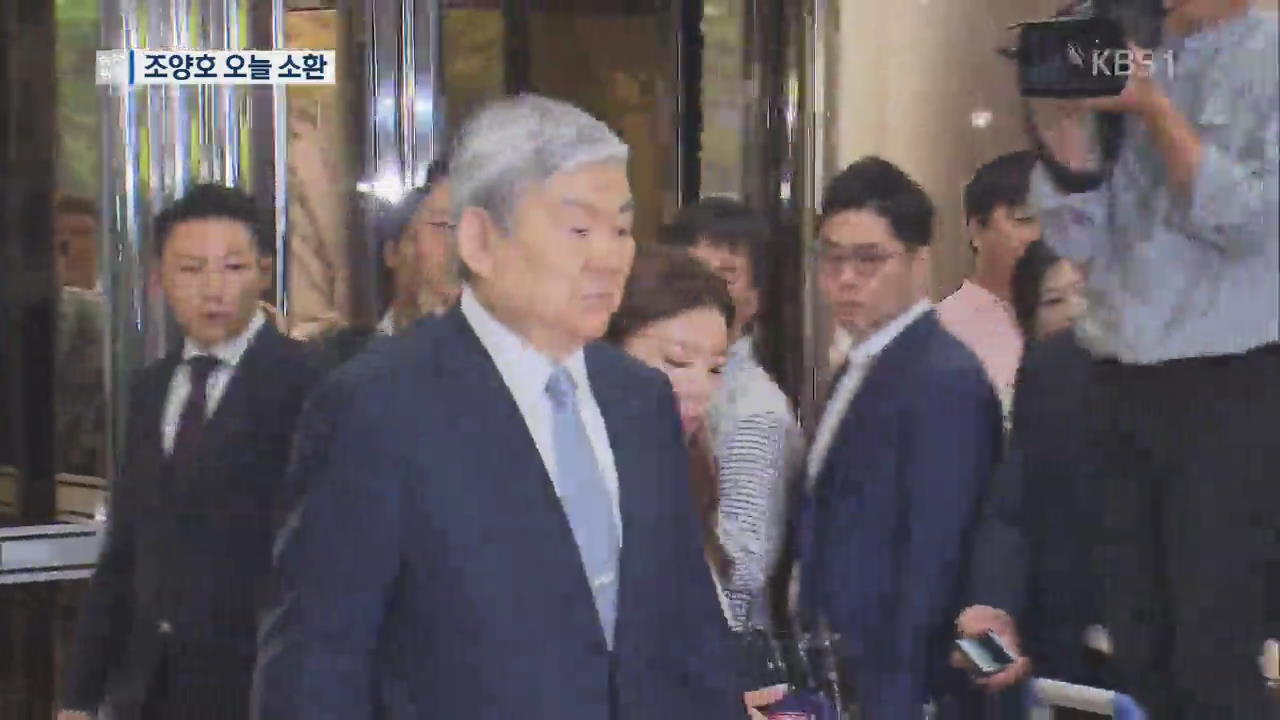조양호 한진그룹 회장 오늘 소환…“조세포탈 등 조사”