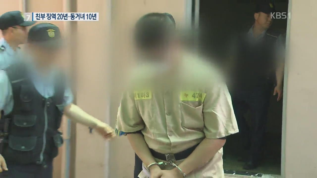 ‘고준희 양 학대·암매장’ 친부 징역 20년·동거녀 10년