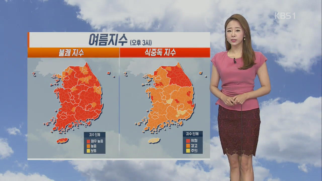 [날씨] 폭염특보 확대 강화…서울 32도·대구 36도