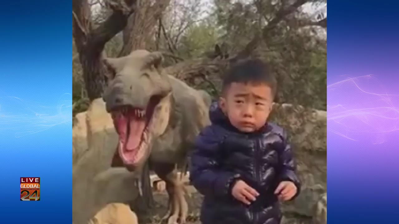 [글로벌24 브리핑] ‘공룡이 무서워’…급하게 찍은 인증 사진
