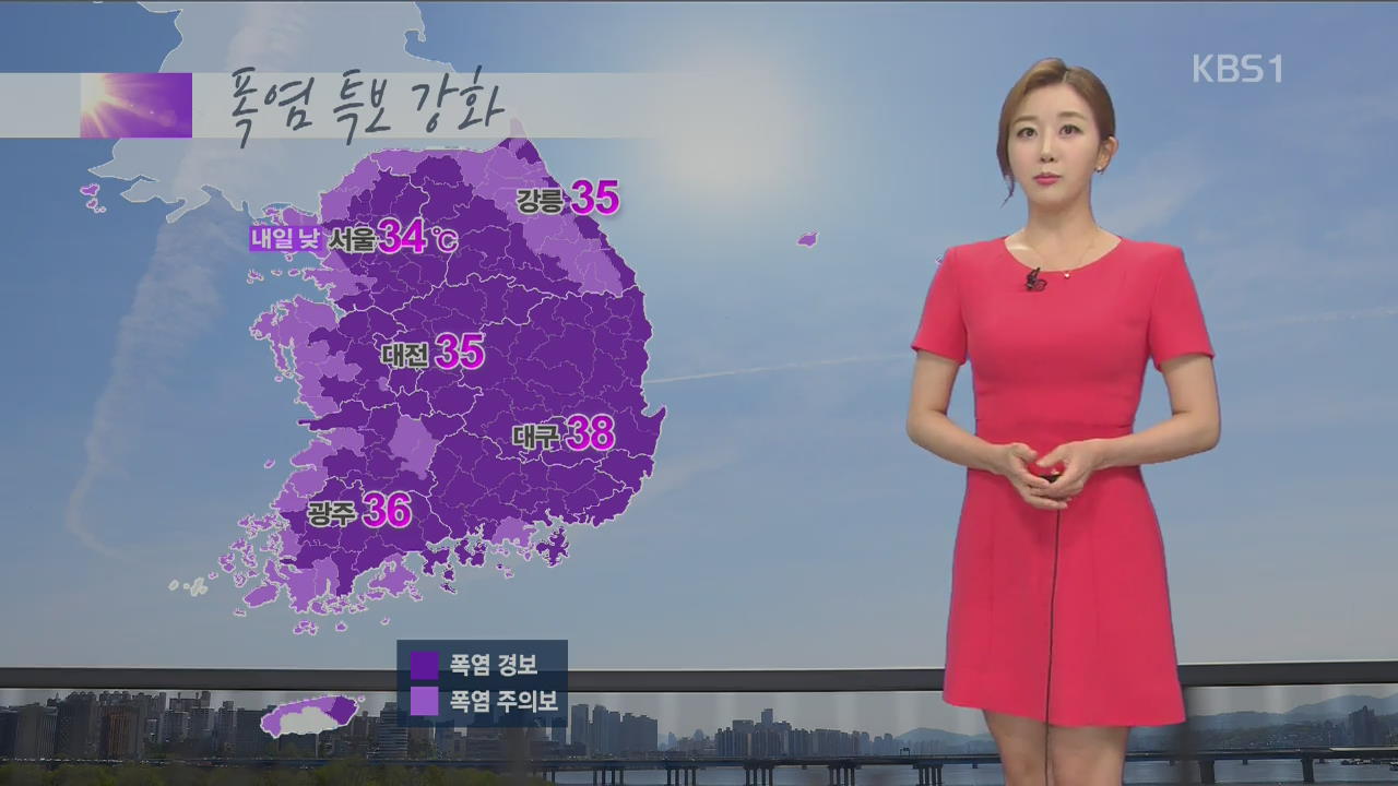 [날씨] 내일 오늘보다 더 더워…충북·남부 초미세먼지 주의