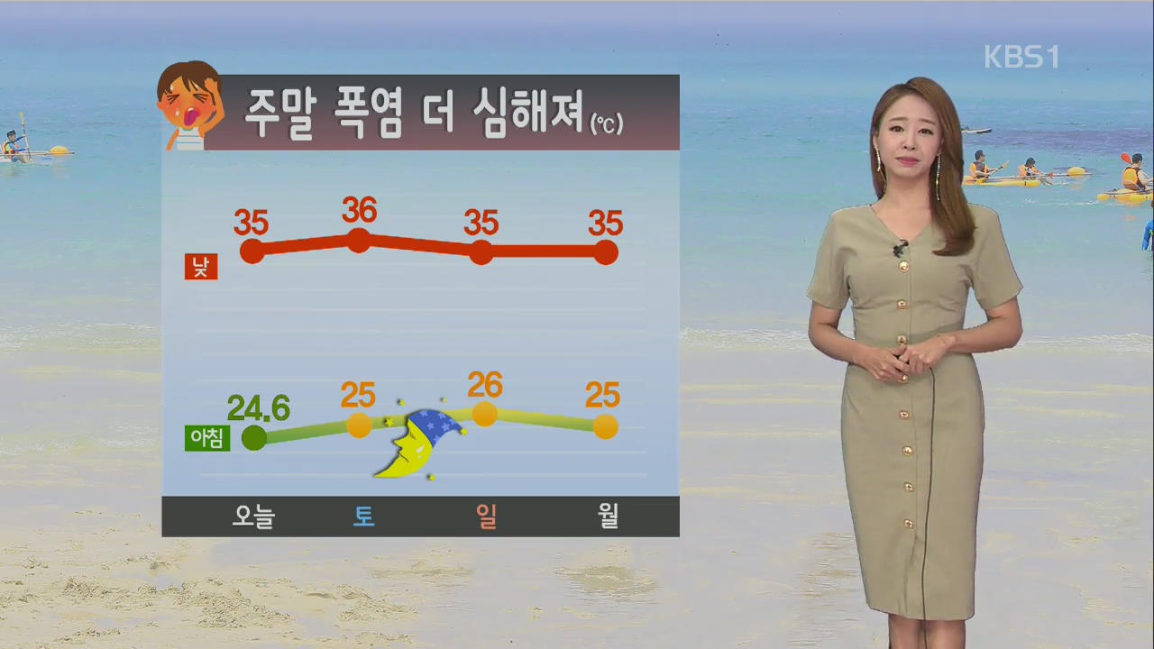 [날씨] 대구 38도·서울 35도, 전국 폭염경보 강화…주말 더 심해져