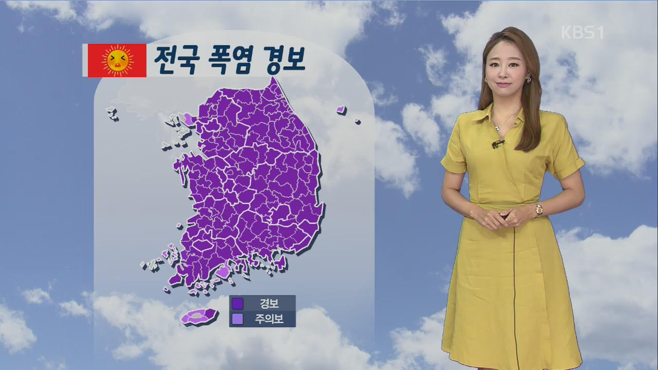 [날씨] 연일 기록적 폭염…서울·강릉·대구 37도