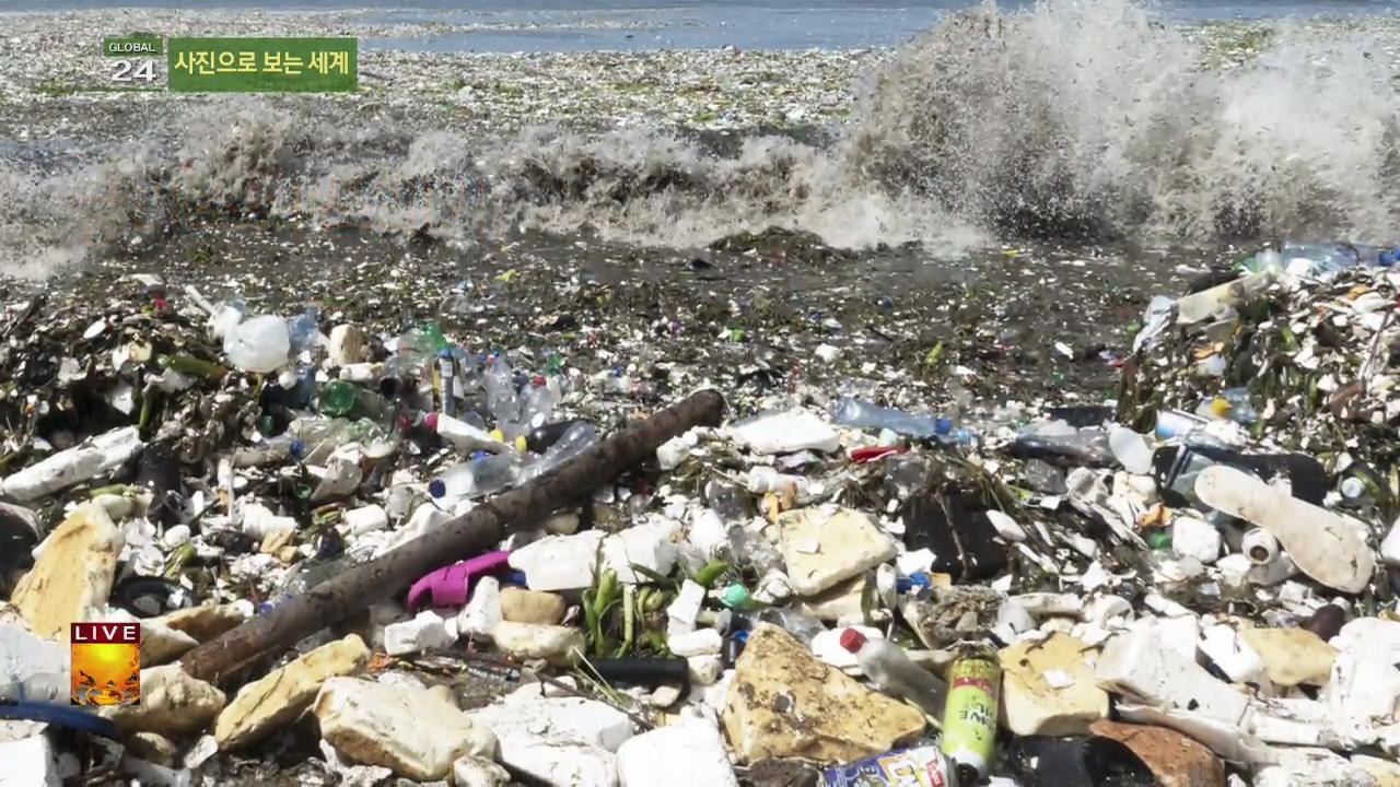 [글로벌24 사진] 플라스틱 쓰레기로 뒤덮인 카리브해 외