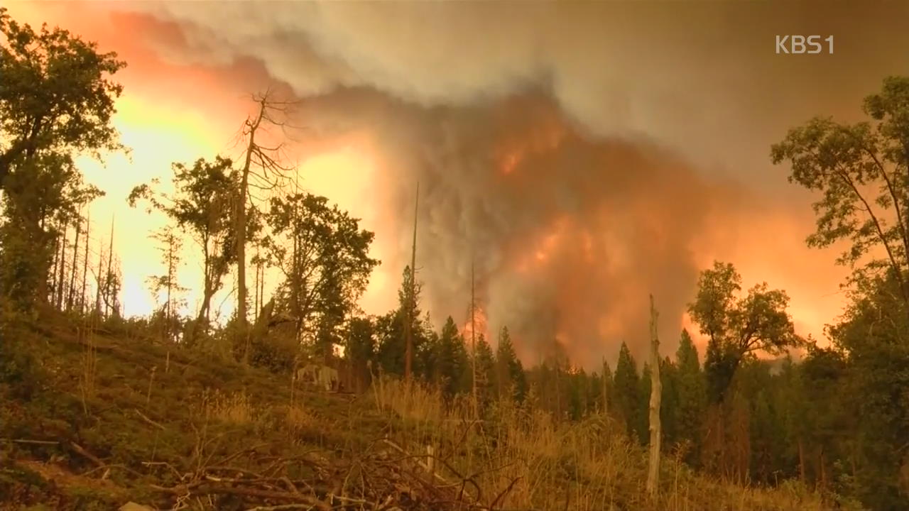 美 요세미티 국립공원 대형 산불로 폐쇄…수천 명 대피