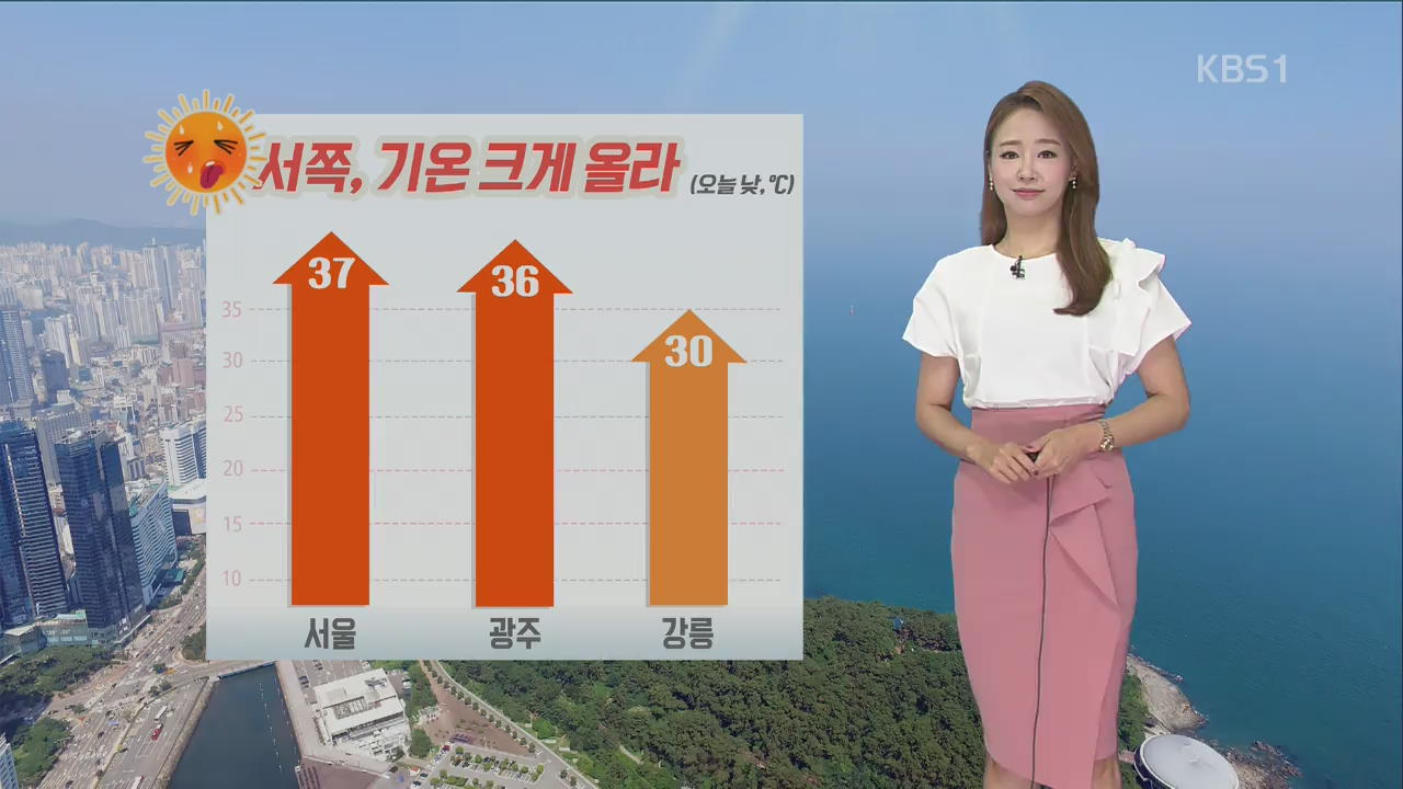 [날씨] 서쪽 폭염 계속…내일 서울 38도