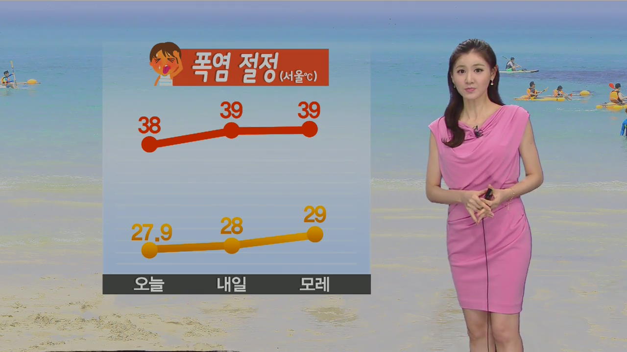 [날씨] 서울 한낮 38도…내일은 39도 ‘폭염 최대 고비’
