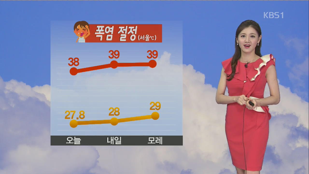 [날씨] ‘서울 38도’ 전국 폭염 절정…야외활동 자제