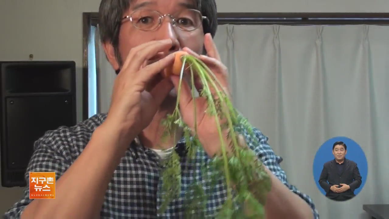 [지구촌 화제 영상] 채소를 연주하는 사나이