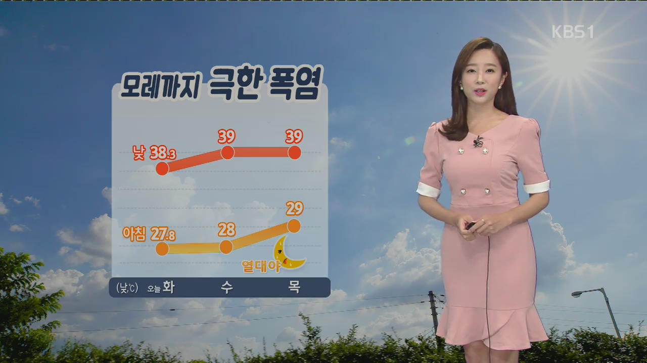 [날씨] 내일 서울 한낮 39도…모레까지 극한 폭염