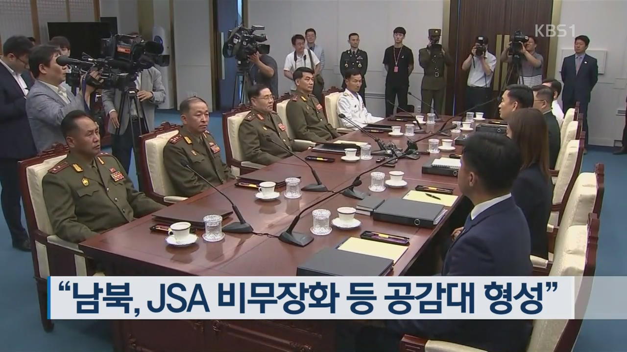 “남북, JSA 비무장화 등 공감대 형성”