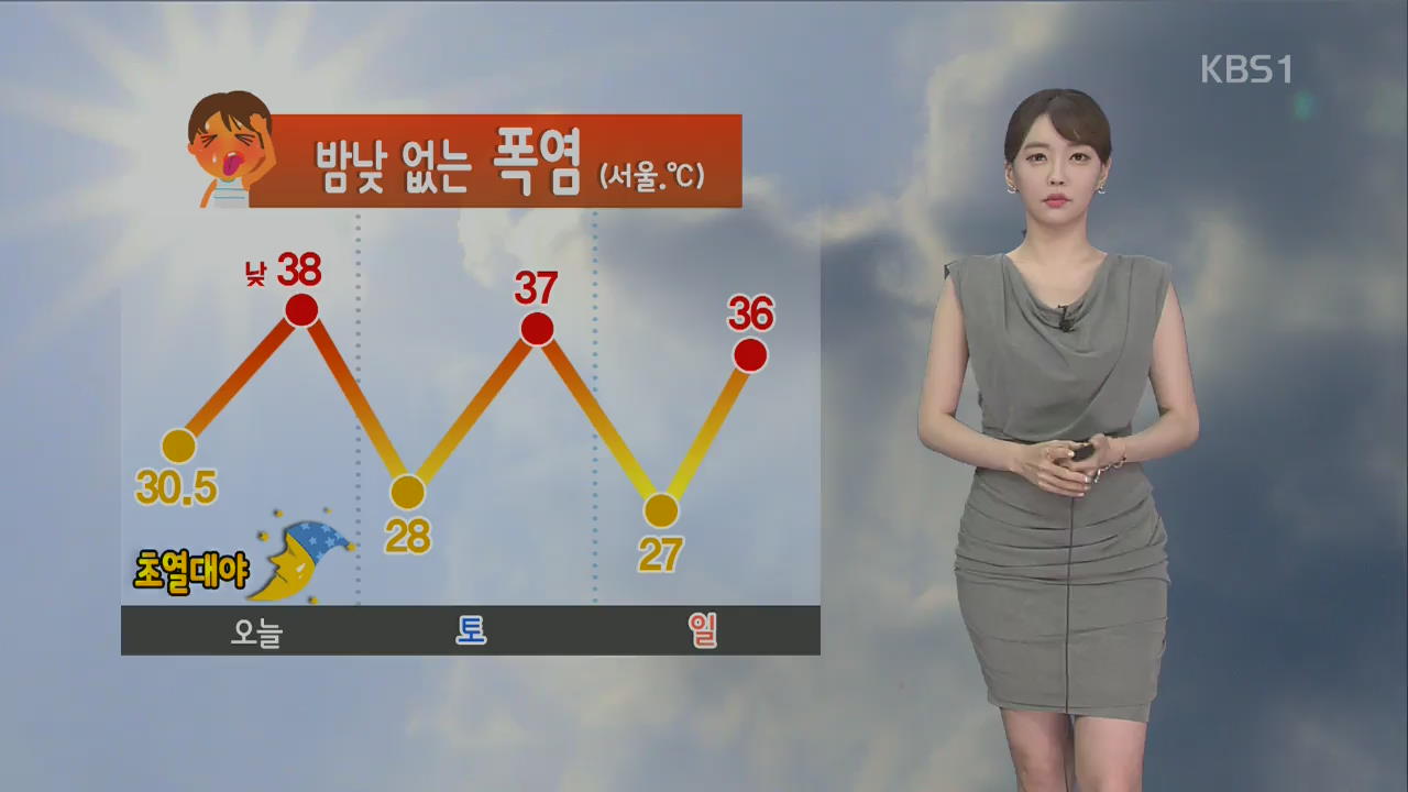 [날씨] 서울 지난밤도 ‘초열대야’…한낮 폭염 계속