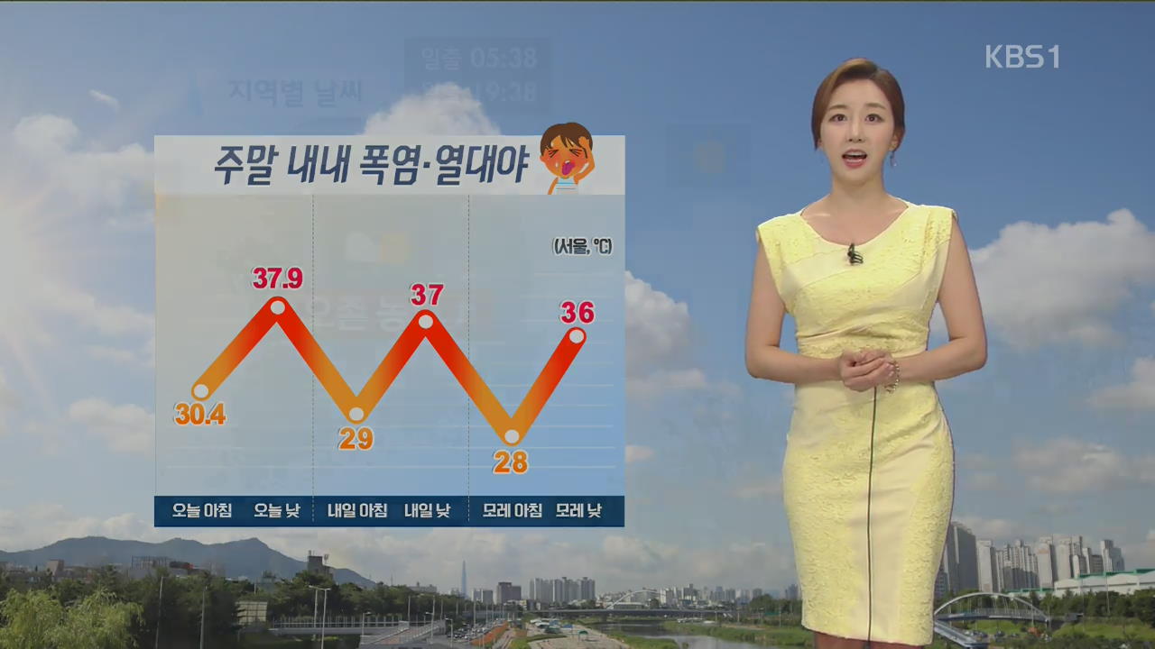 내일 영남 40도 육박…주말 내내 폭염·열대야
