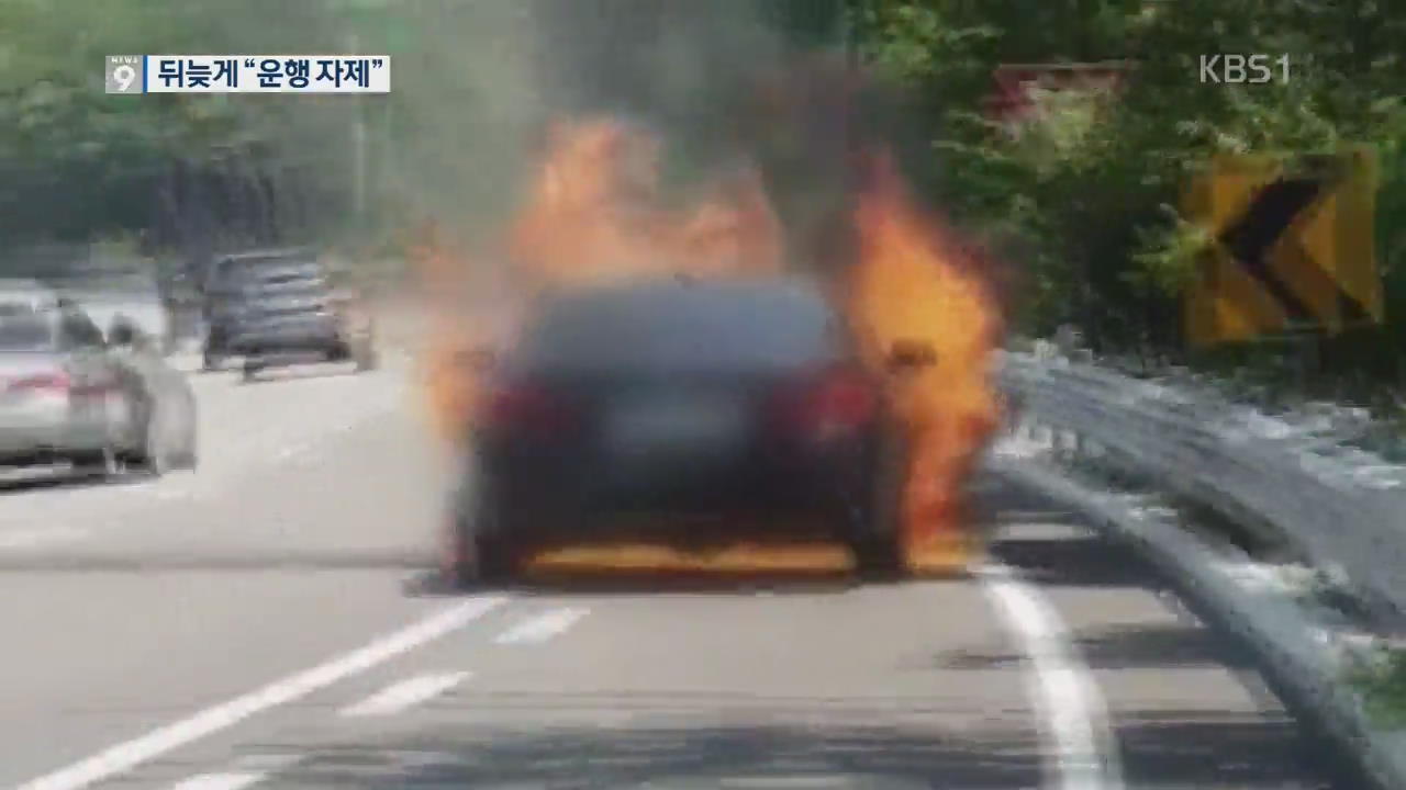 국토부, BMW 31대 불탄 뒤 ‘운행 자제’ 뒷북 대응