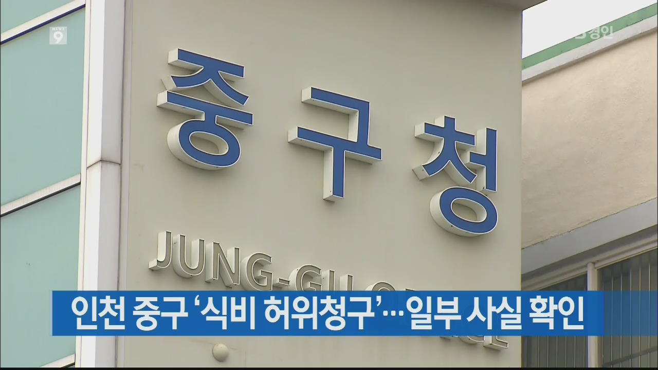 인천 중구 ‘식비 허위청구’…일부 사실 확인
