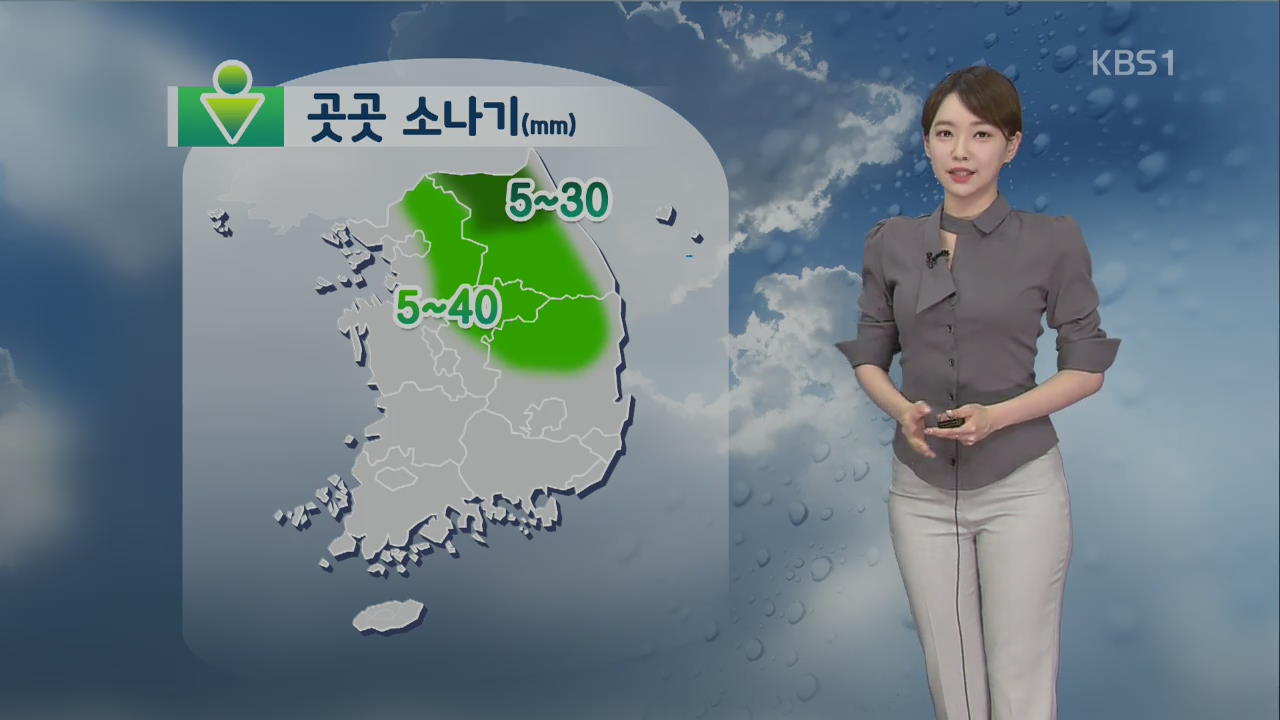 [날씨] 중부·경북 내륙 오후 소나기…서울 한낮 36도