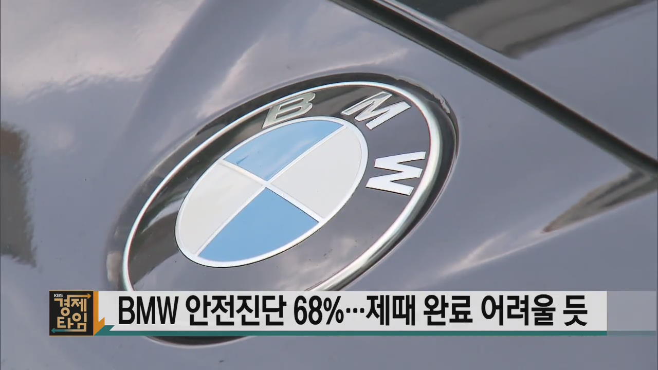 BMW 안전진단 68%…제때 완료 어려울 듯