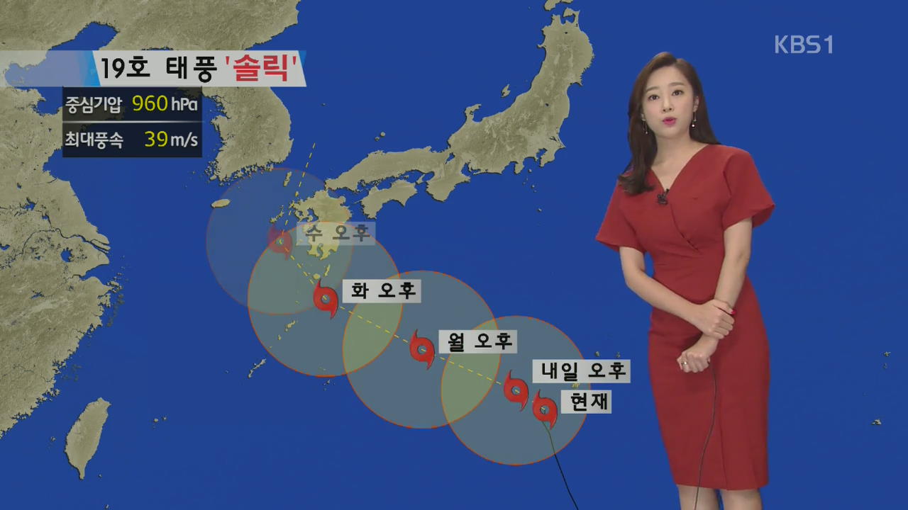 [날씨] ‘서울 32도’ 폭염 특보 해제…다음 주 태풍 ‘솔릭’ 북상