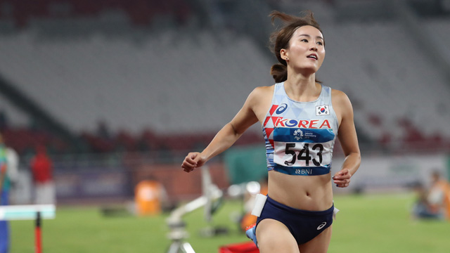 정혜림, 여자 허들 100ｍ ‘금빛 레이스’…13초20