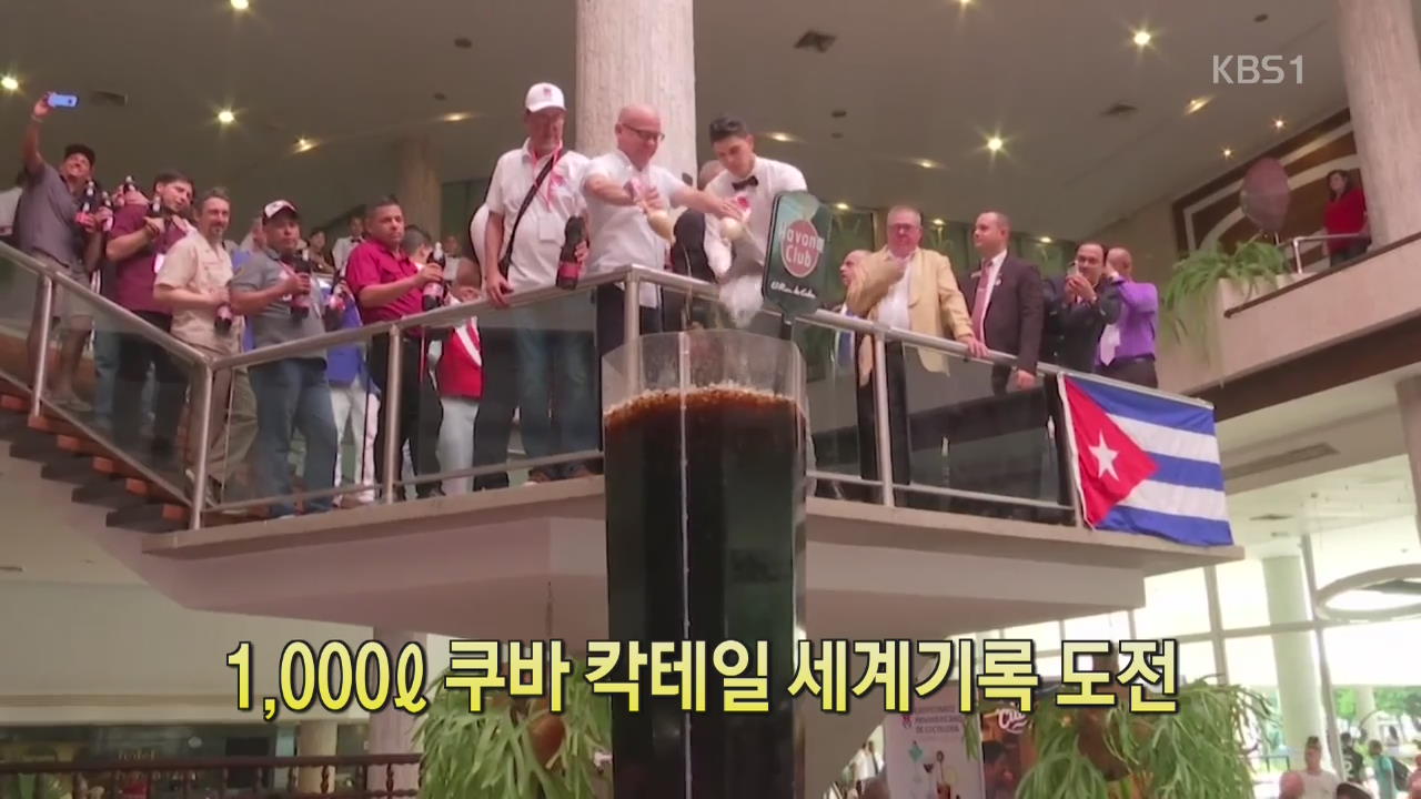 [디지털 광장] 1,000ℓ 쿠바 칵테일 세계 기록 도전