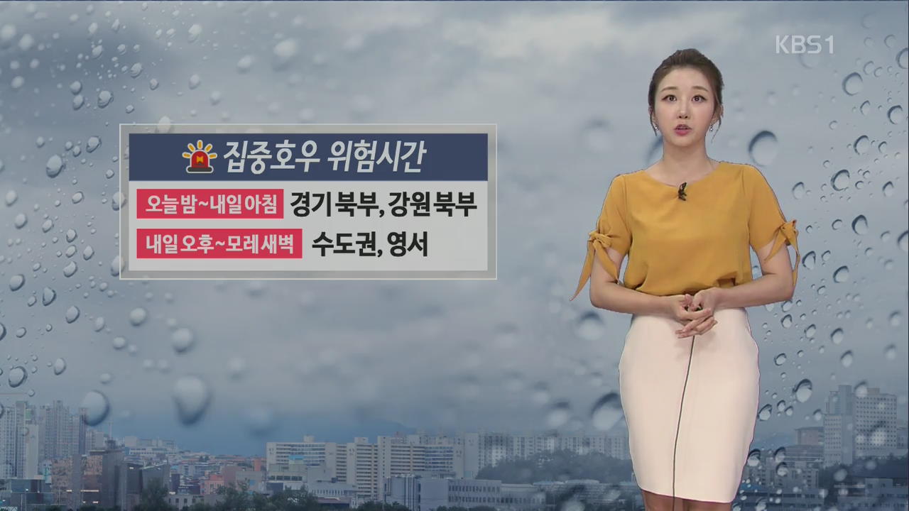 [날씨] 현재 경기·강원 북부 강한 비…서울 호우 경보 해제