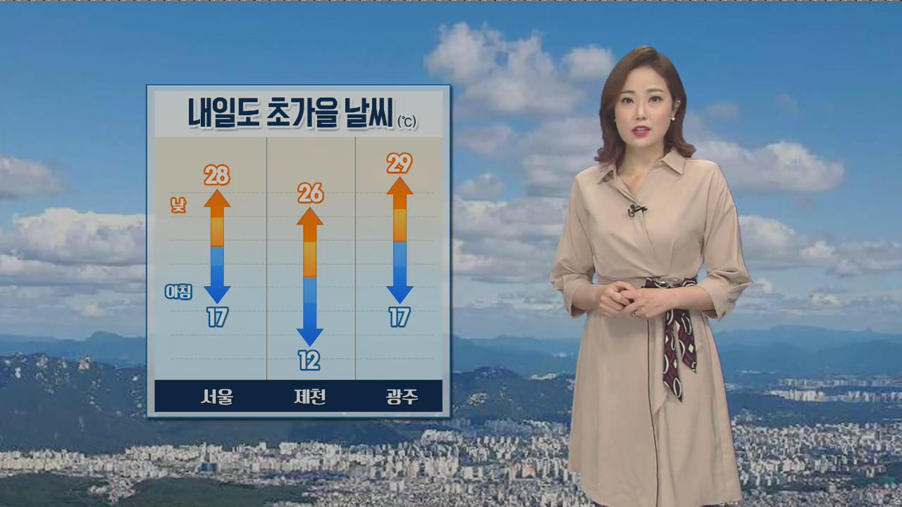 [날씨] 내일도 초가을 날씨…밤부터 제주 빗방울