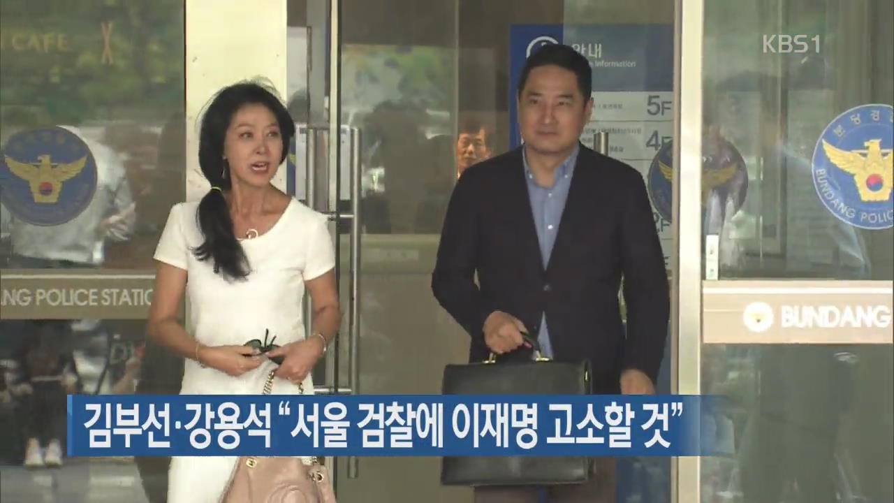 김부선·강용석 “서울 검찰에 이재명 고소할 것”