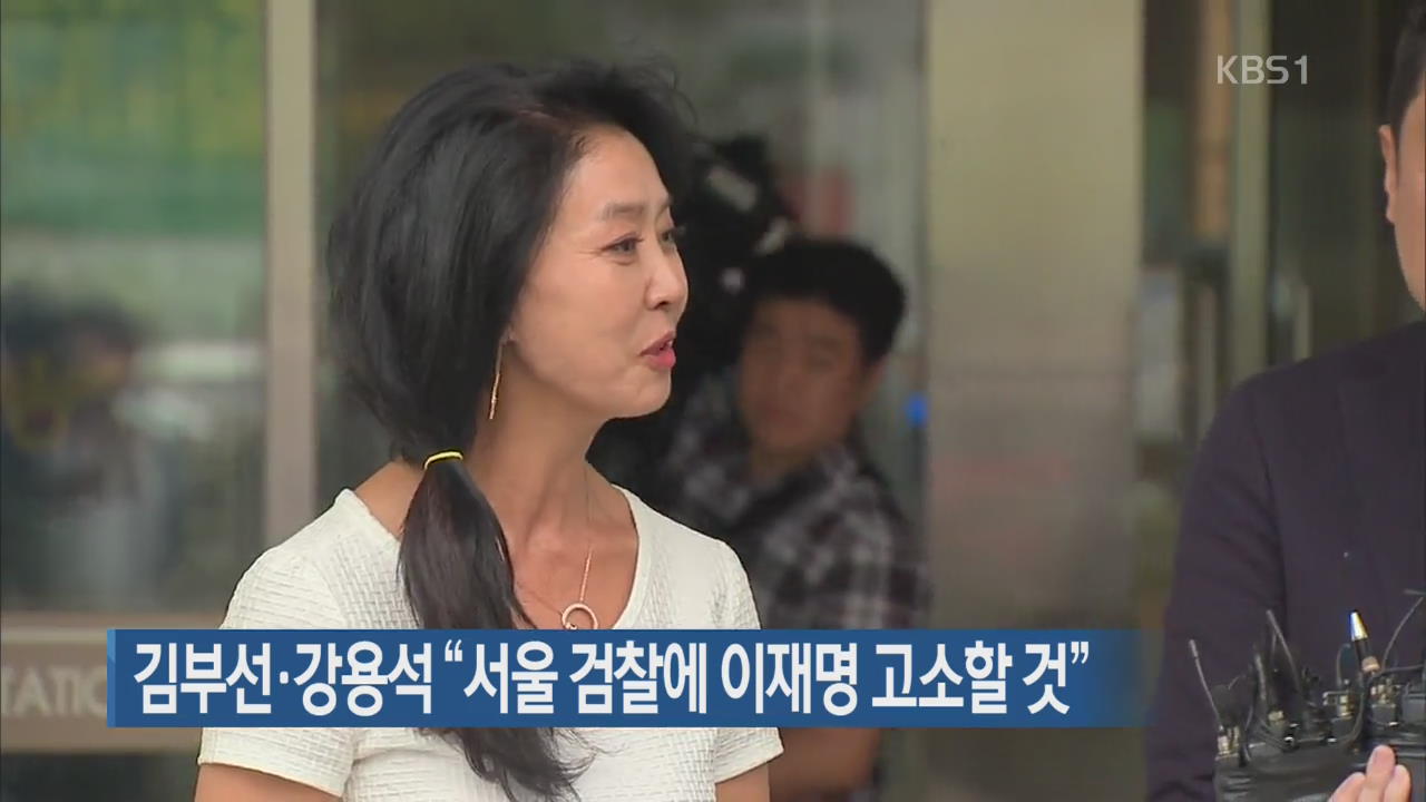 김부선·강용석 “서울 검찰에 이재명 고소할 것”