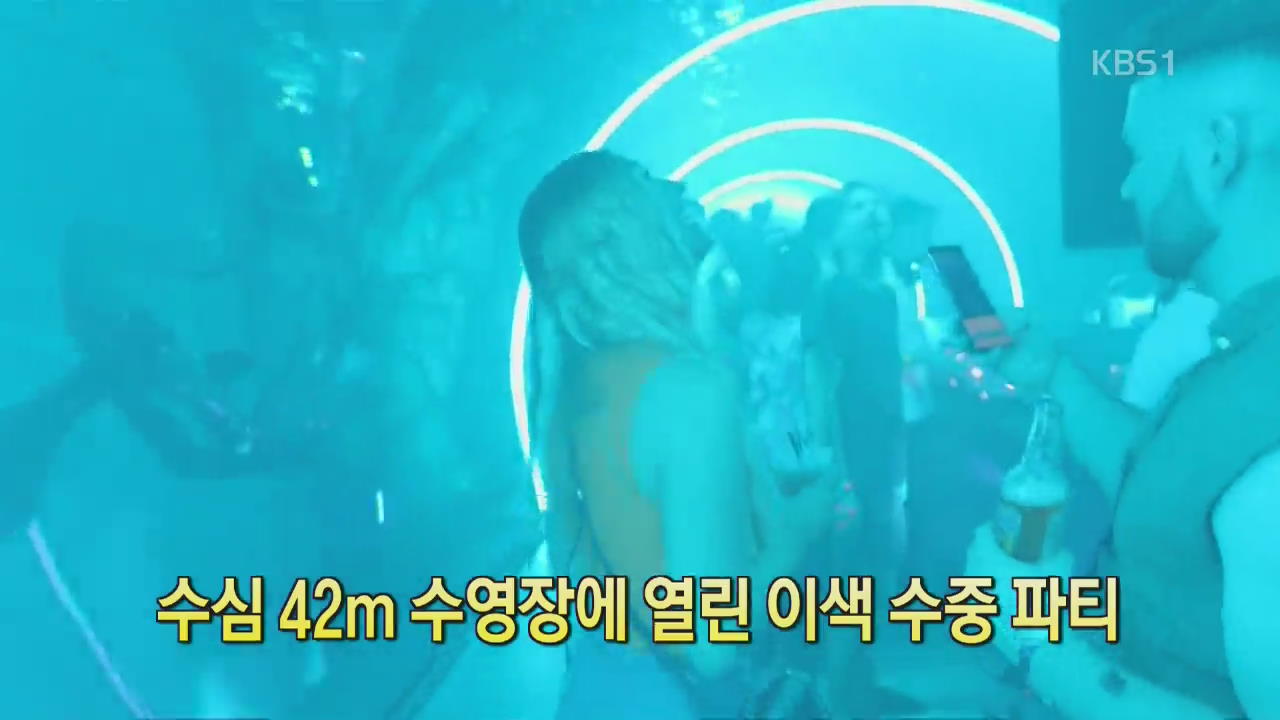 [디지털 광장] 수심 42m 수영장에 열린 이색 수중 파티