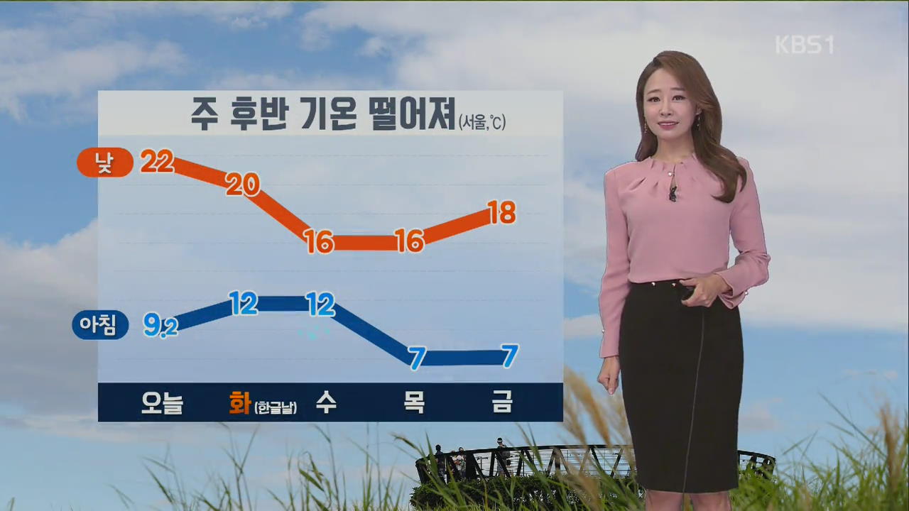 [날씨] ‘한로’ 쾌청하고 선선…이번 주 기온 점차 내려가