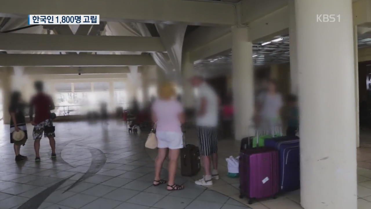 공항 폐쇄로 한국인 1,800명 ‘발 동동’…군 수송기 투입