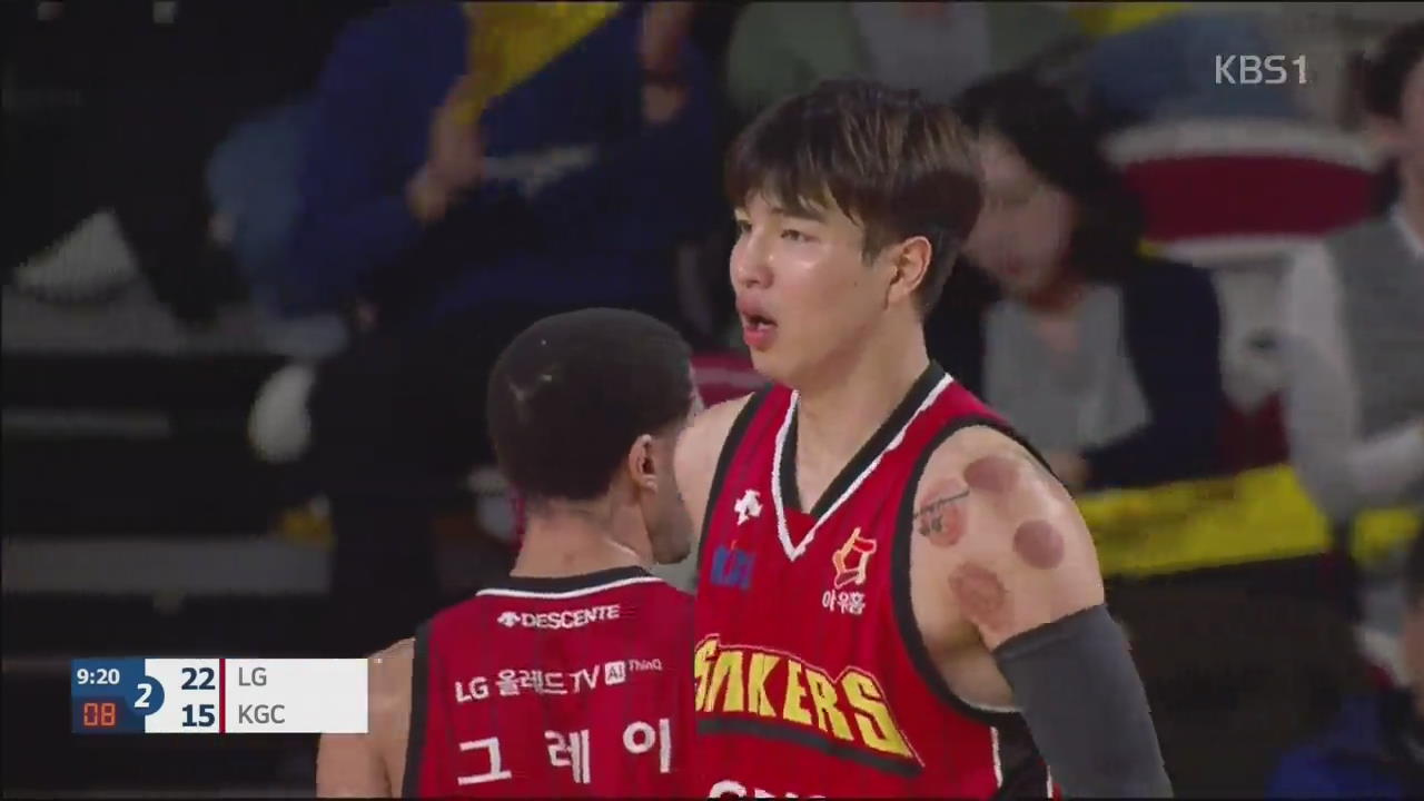 김종규 vs 오세근 ‘빅맨 격돌’…LG, KGC 꺾고 3연승 행진