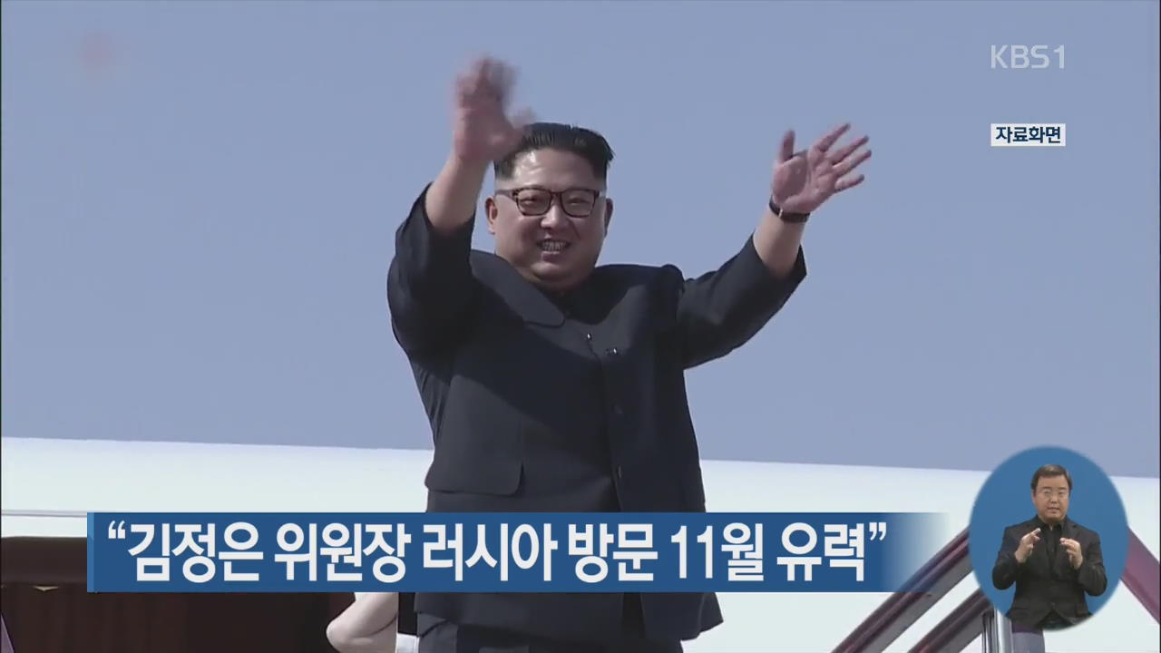 “김정은 위원장 러시아 방문 11월 유력”