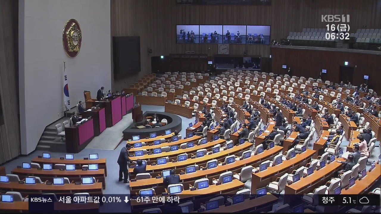 국회 본회의 개최 무산…열흘 만에 좌초한 ‘협치’