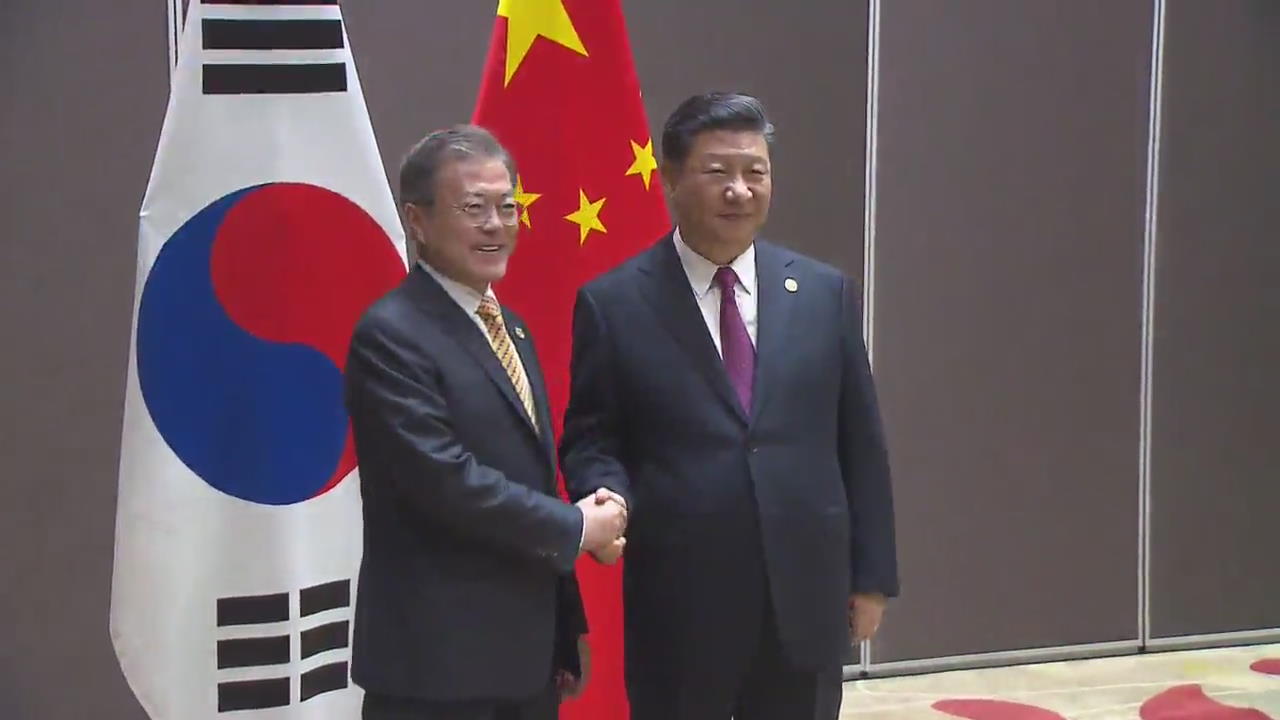 文 대통령, 시진핑 주석과 정상회담…비핵화 현안 논의