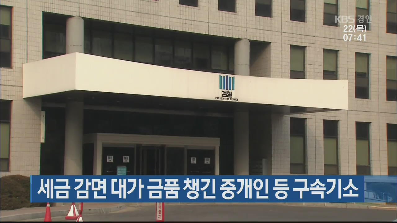 세금 감면 대가 금품 챙긴 중개인 등 구속기소