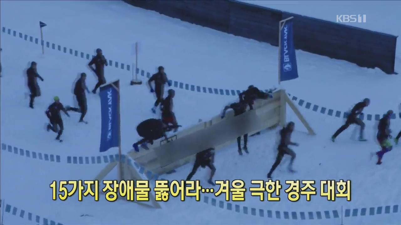 [디지털 광장] 15가지 장애물 뚫어라…겨울 극한 경주 대회