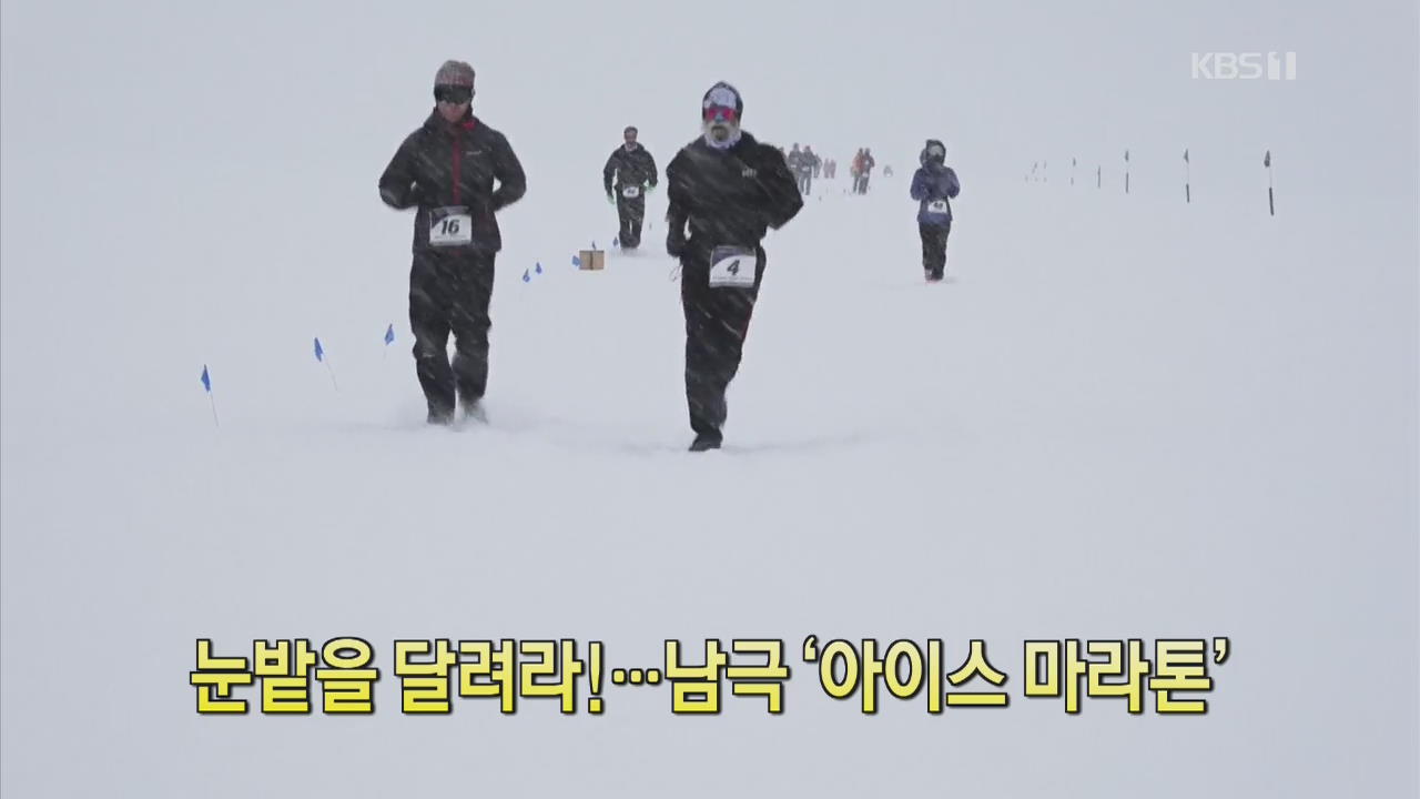 [디지털 광장] 눈밭을 달려라!…남극 ‘아이스 마라톤’