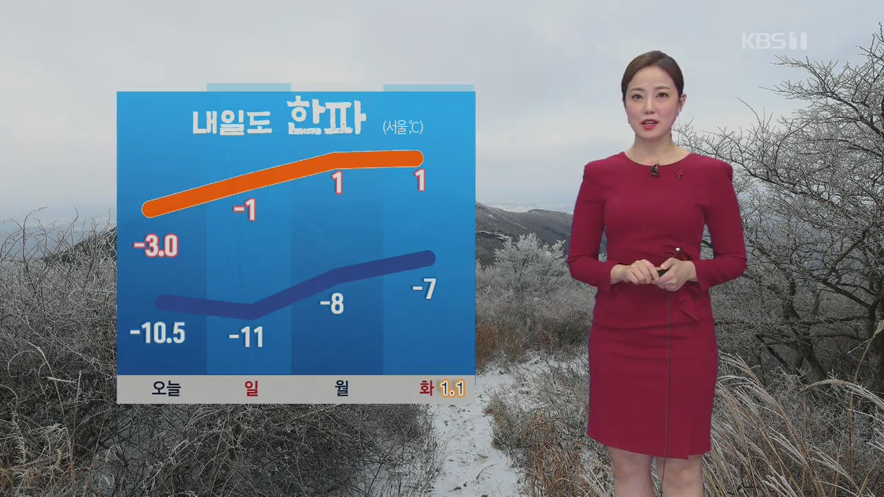 [날씨] 내일도 한파 계속…호남 서해안 많은 눈