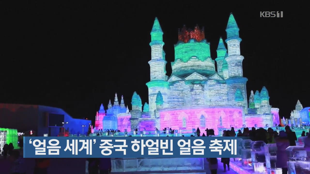 [지금 세계는 ] ‘얼음 세계’ 중국 하얼빈 얼음 축제