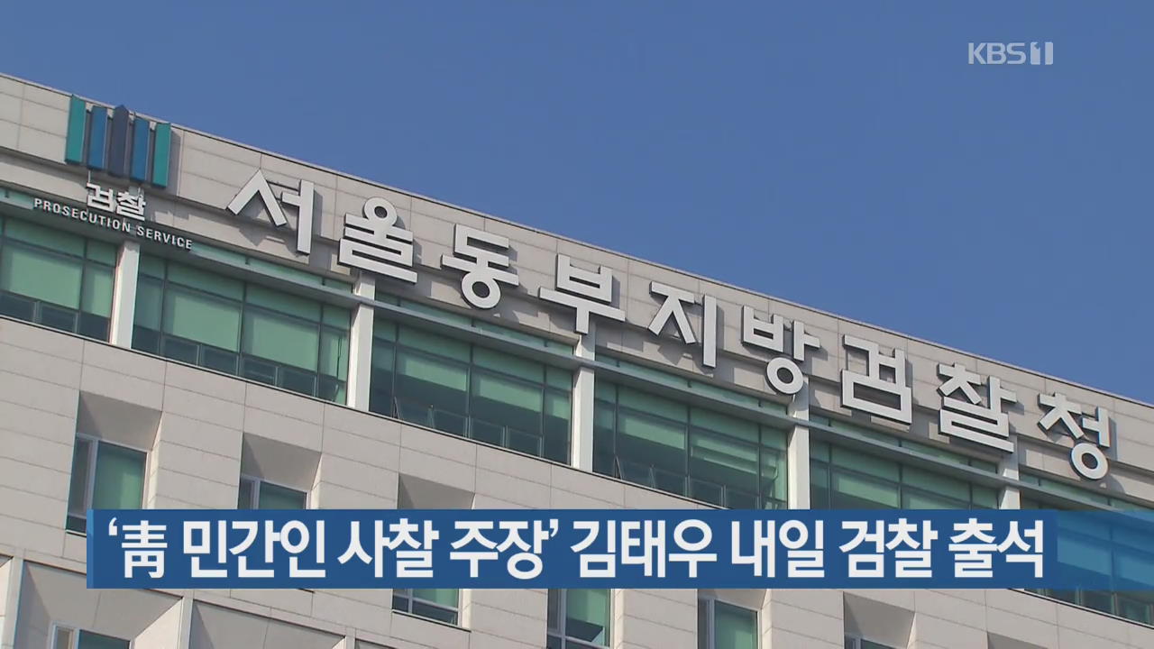 ‘靑 민간인 사찰 주장’ 김태우 내일 검찰 출석