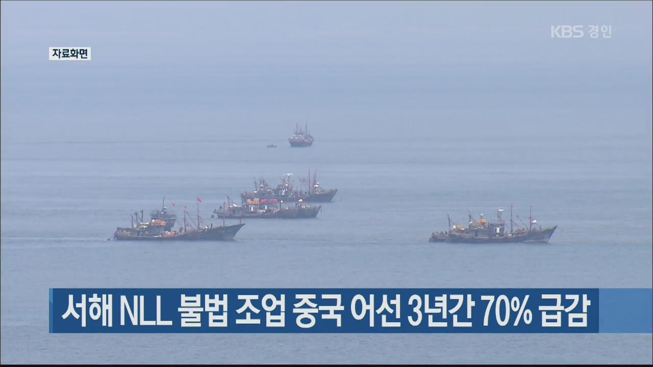 서해 NLL 불법 조업 중국 어선 3년간 70% 급감