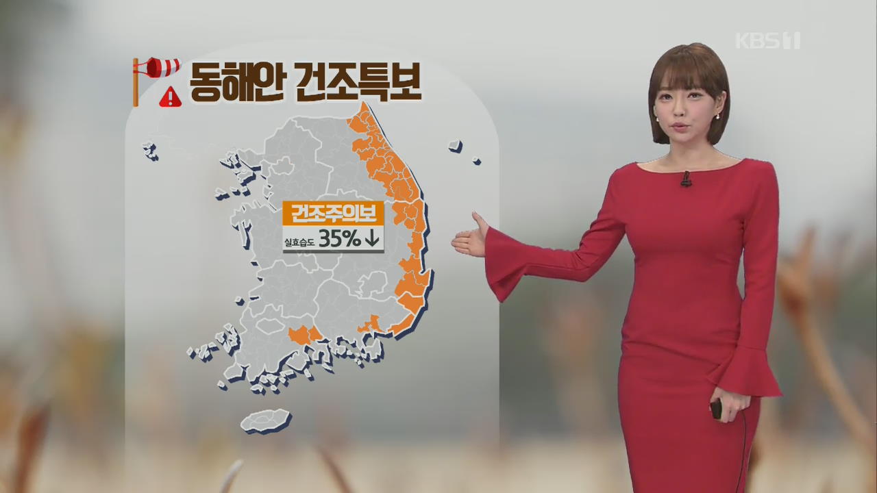[날씨] 수도권·충북·전북 미세먼지 ‘나쁨’…동해안 건조특보