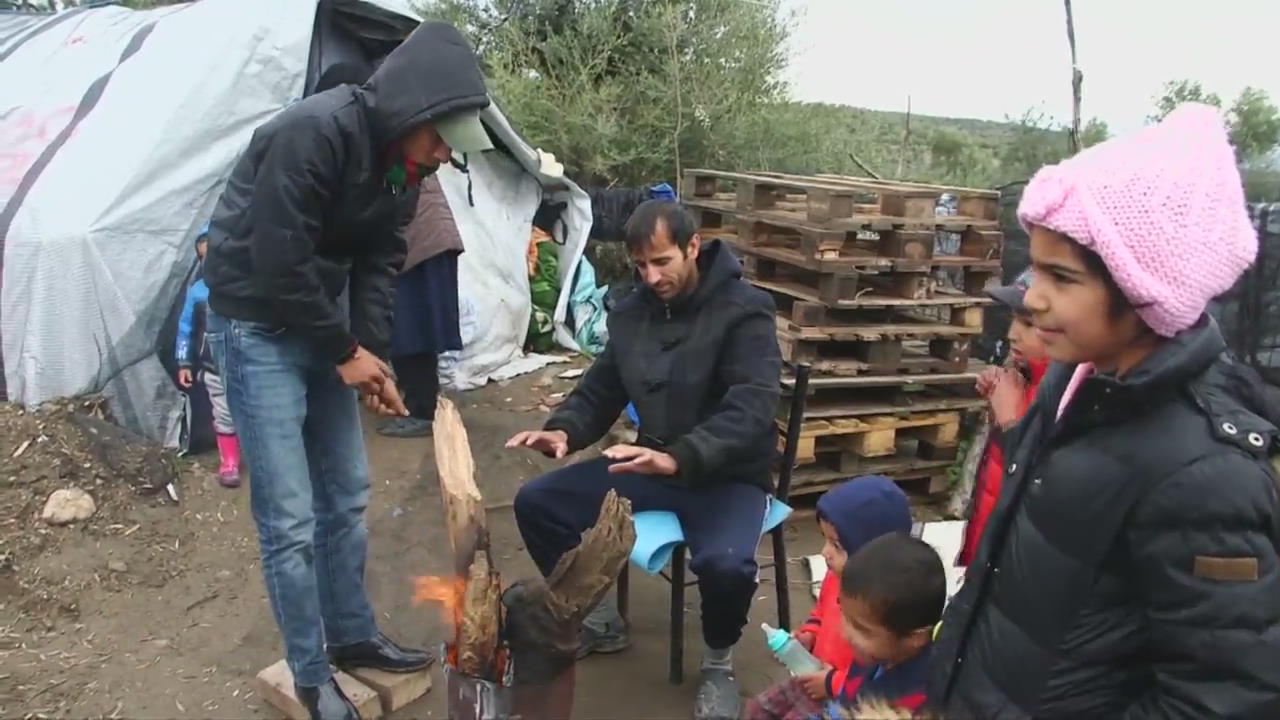 그리스, 모리스 난민캠프 어린이들의 혹독한 겨울