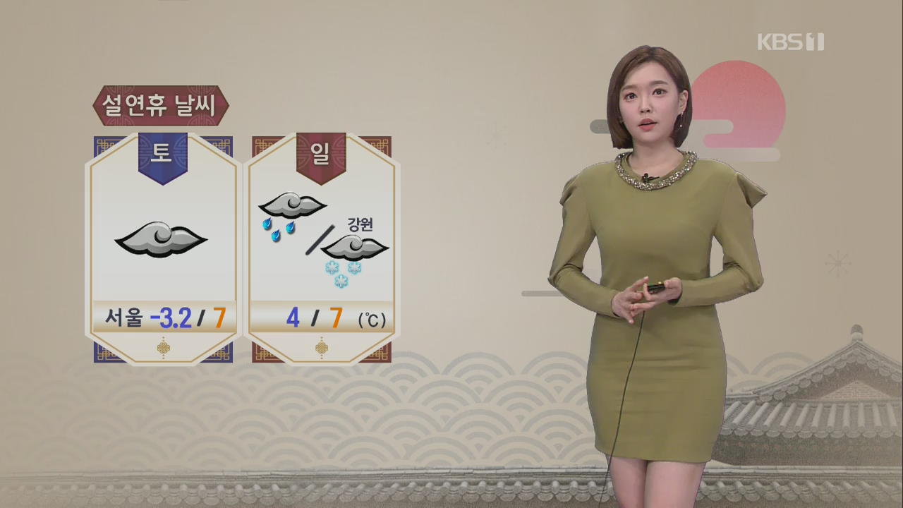 [날씨] 설 연휴 큰 추위 없어…미세먼지 ‘나쁨’