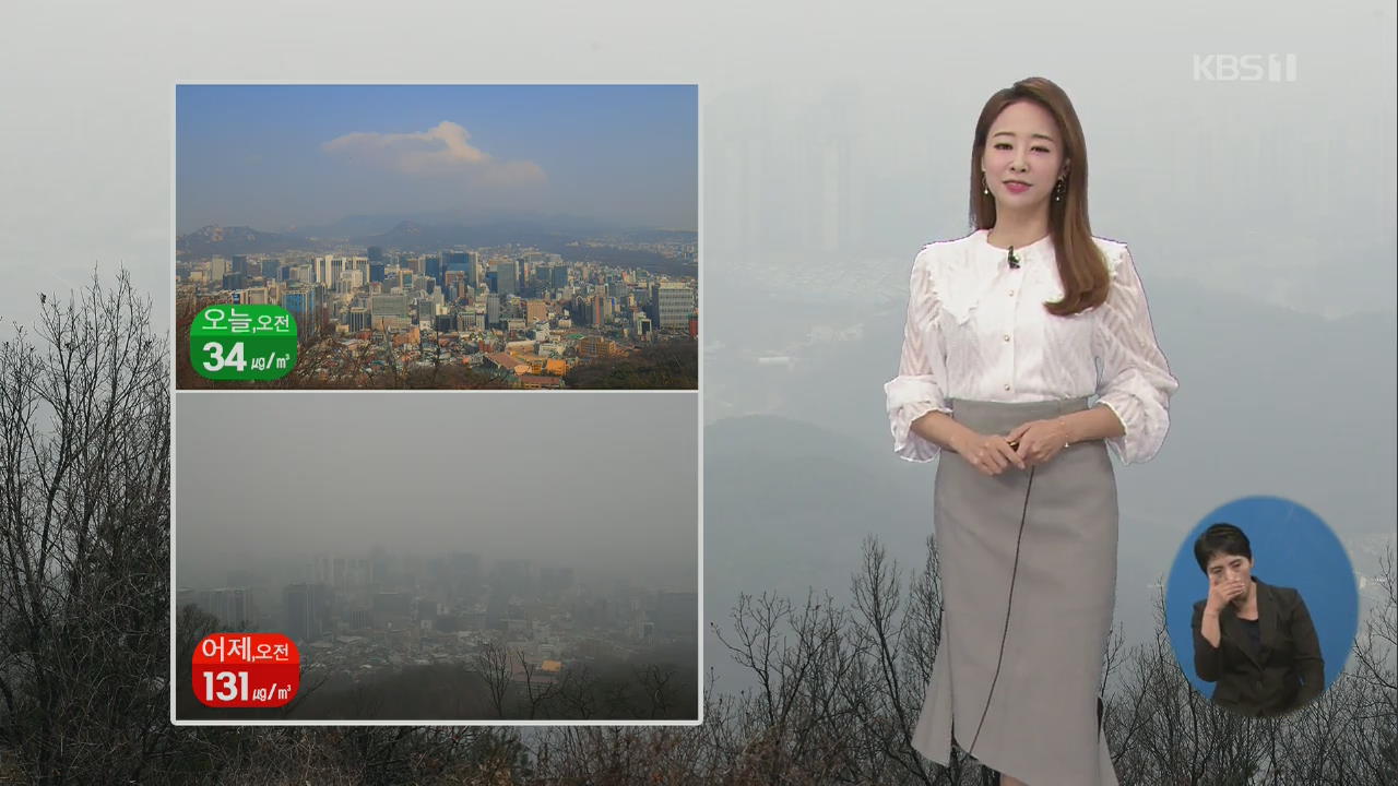 [날씨] 오랜만에 맑은 서울 하늘…미세먼지 점차 ‘보통’ 회복